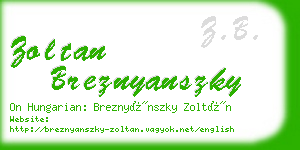 zoltan breznyanszky business card